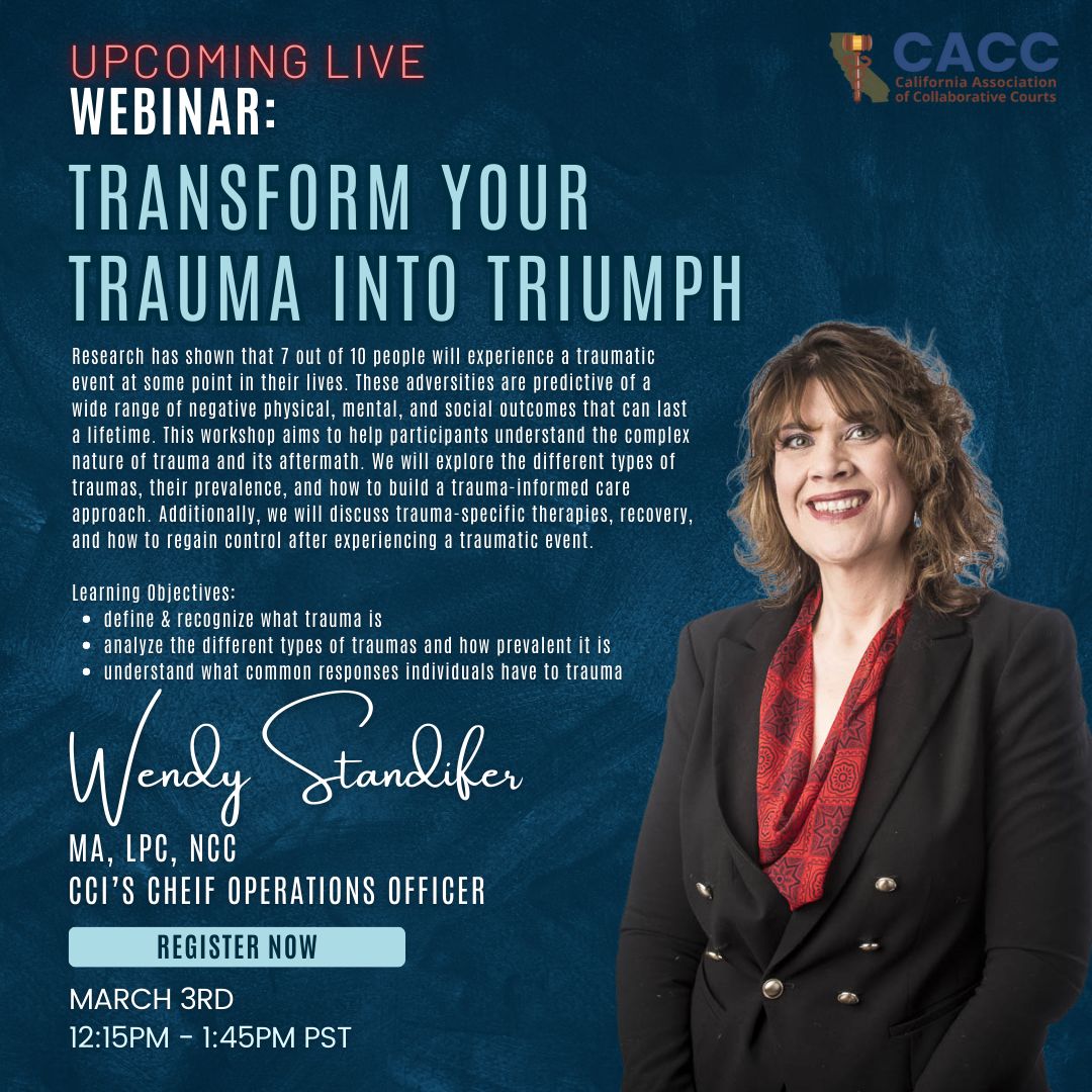 Upcoming Webinar: Transform your trauma into triumph.